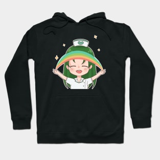 Rainbows! Nurse Mori Anime Character Hoodie